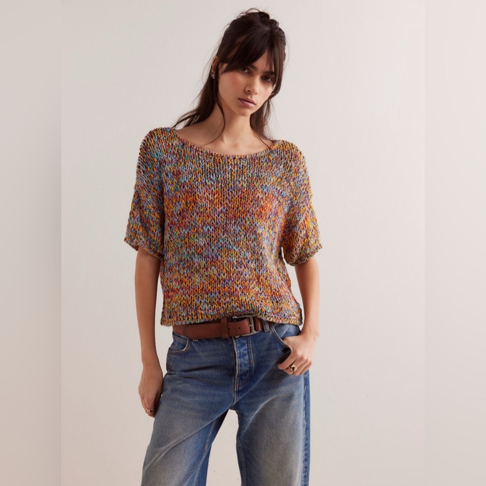 Free People Mezcal Sweater Tee Blue Combo Small 
❤️SOLD OUT❤️